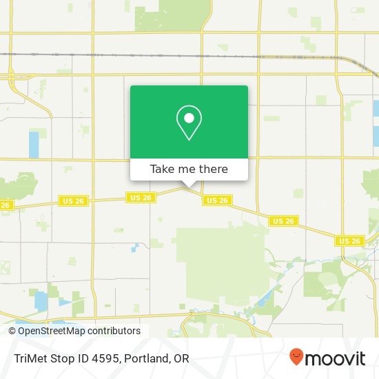 Mapa de TriMet Stop ID 4595