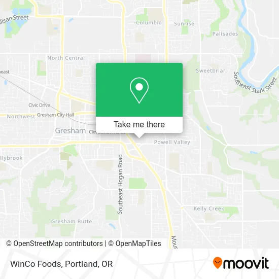 WinCo Foods map
