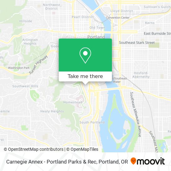 Carnegie Annex - Portland Parks & Rec map