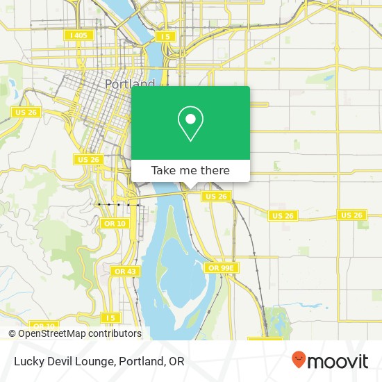 Mapa de Lucky Devil Lounge