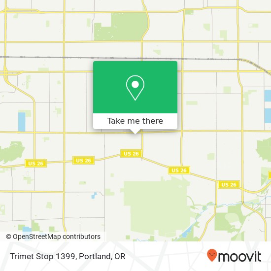 Trimet Stop 1399 map
