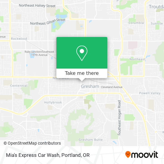 Mia's Express Car Wash map