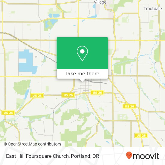 East Hill Foursquare Church map