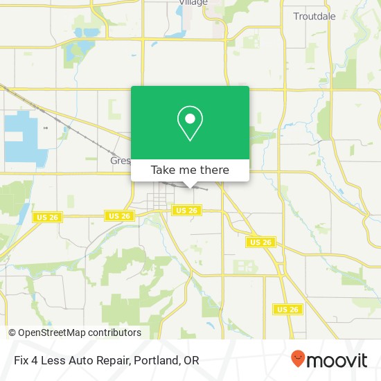 Mapa de Fix 4 Less Auto Repair