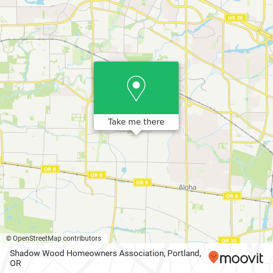 Mapa de Shadow Wood Homeowners Association