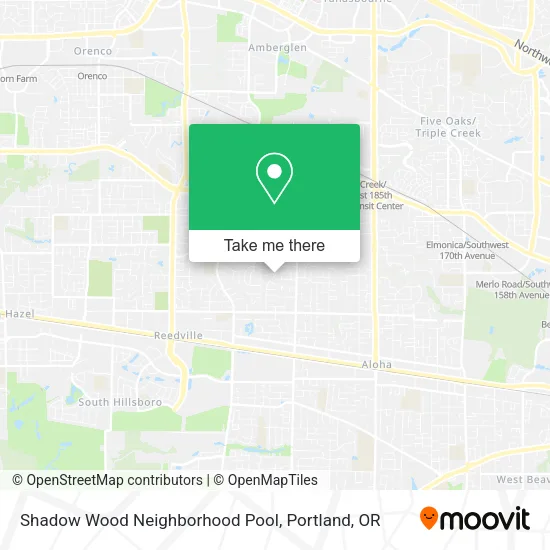 Mapa de Shadow Wood Neighborhood Pool