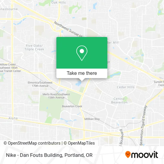Mapa de Nike - Dan Fouts Building