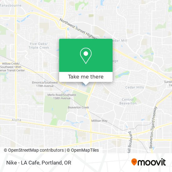 Nike - LA Cafe map