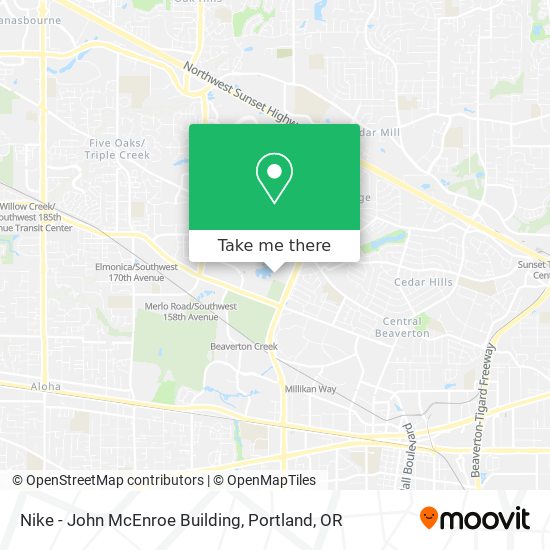 Nike - John McEnroe Building map