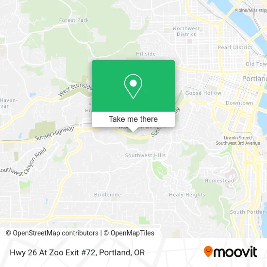 Mapa de Hwy 26 At Zoo Exit #72