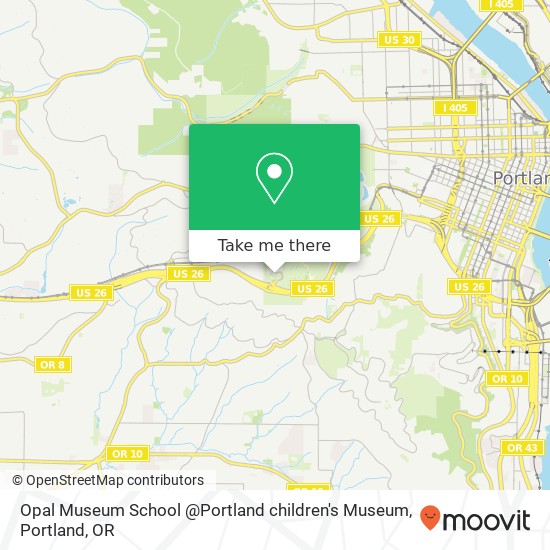 Mapa de Opal Museum School @Portland children's Museum