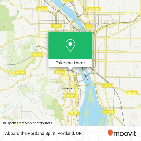Aboard the Portland Spirit map