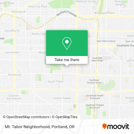 Mapa de Mt. Tabor Neighborhood