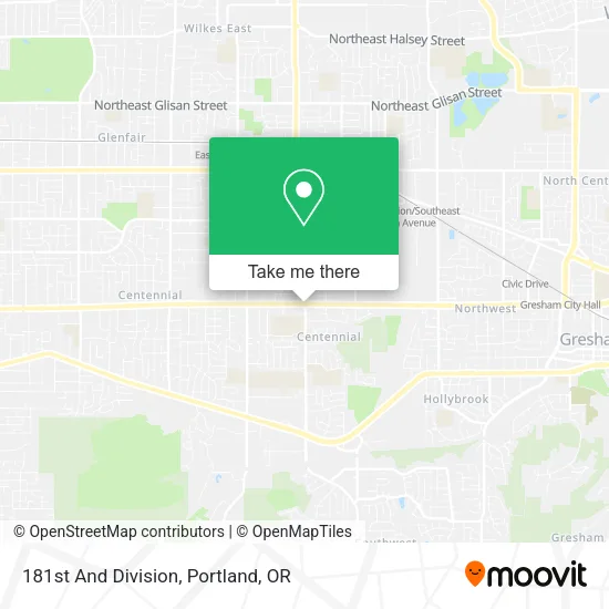 181st And Division map