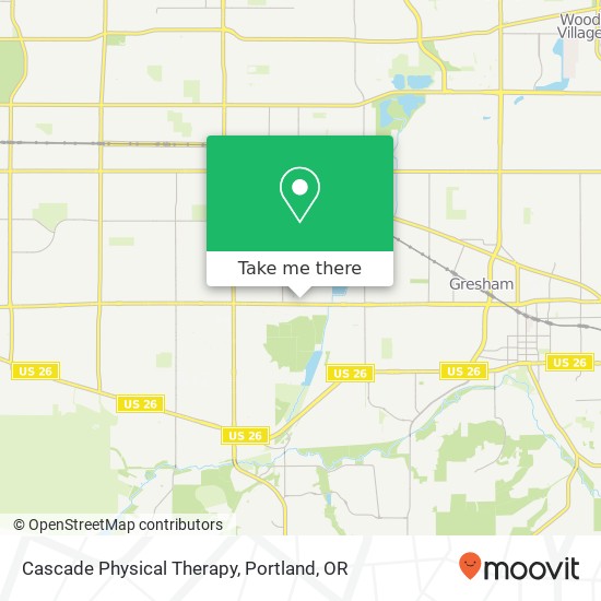 Cascade Physical Therapy map