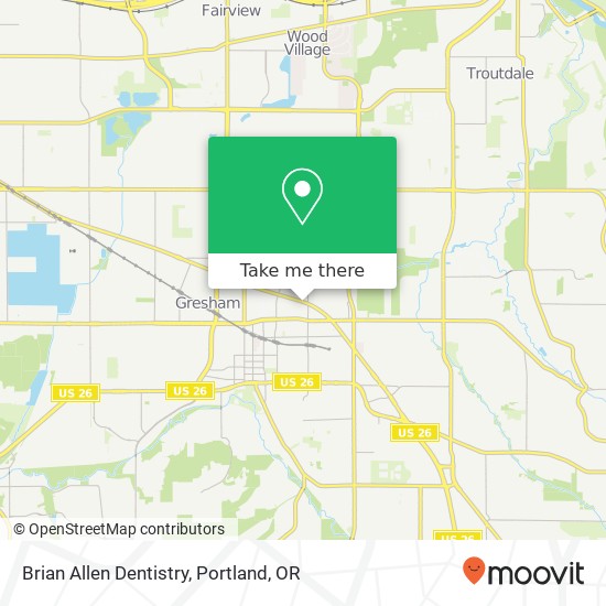 Brian Allen Dentistry map