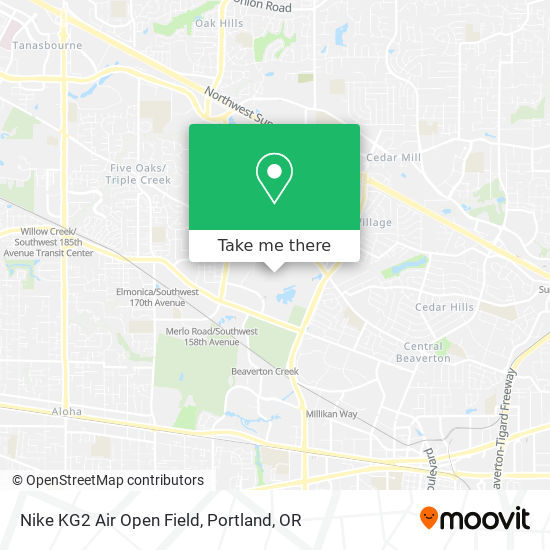 Mapa de Nike KG2 Air Open Field