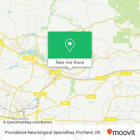 Providence Neurological Specialties map