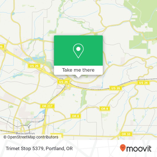 Trimet Stop 5379 map