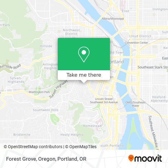 Mapa de Forest Grove, Oregon