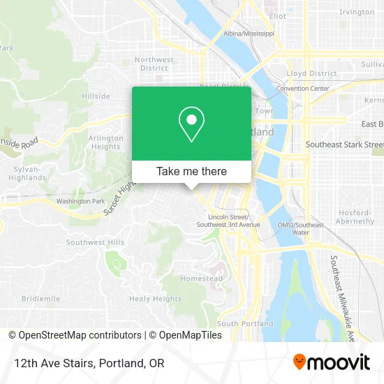 12th Ave Stairs map