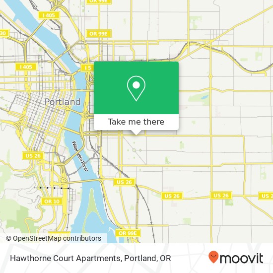 Mapa de Hawthorne Court Apartments