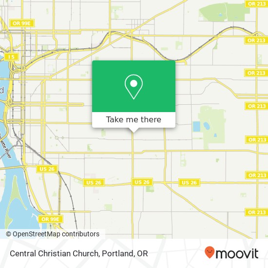 Mapa de Central Christian Church