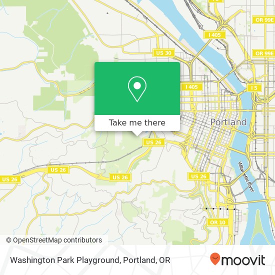 Washington Park Playground map