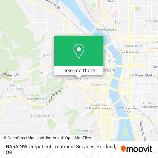 NARA NW Outpatient Treatment Services map