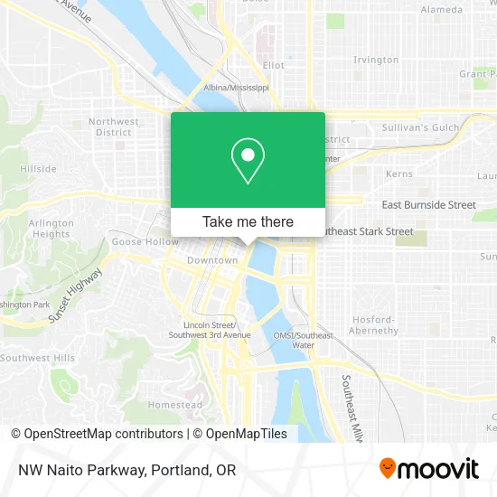 Mapa de NW Naito Parkway