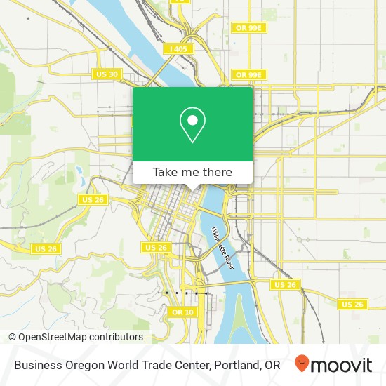 Mapa de Business Oregon World Trade Center