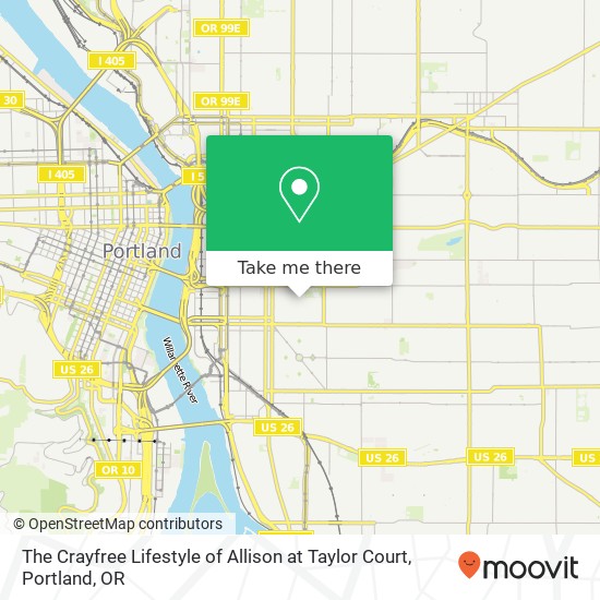 Mapa de The Crayfree Lifestyle of Allison at Taylor Court