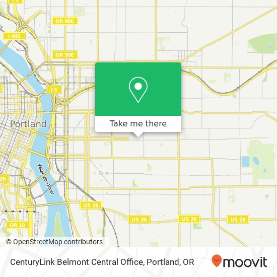 CenturyLink Belmont Central Office map