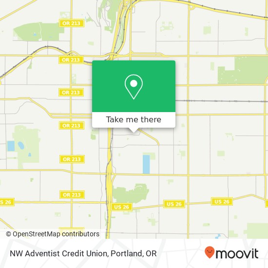 NW Adventist Credit Union map