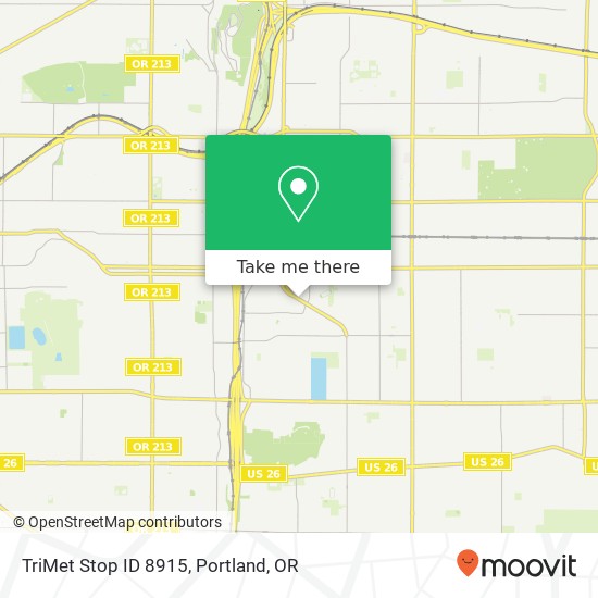 TriMet Stop ID 8915 map