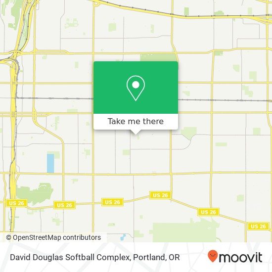 Mapa de David Douglas Softball Complex