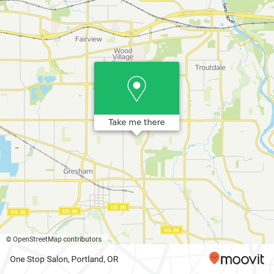 Mapa de One Stop Salon