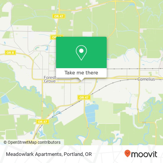 Mapa de Meadowlark Apartments