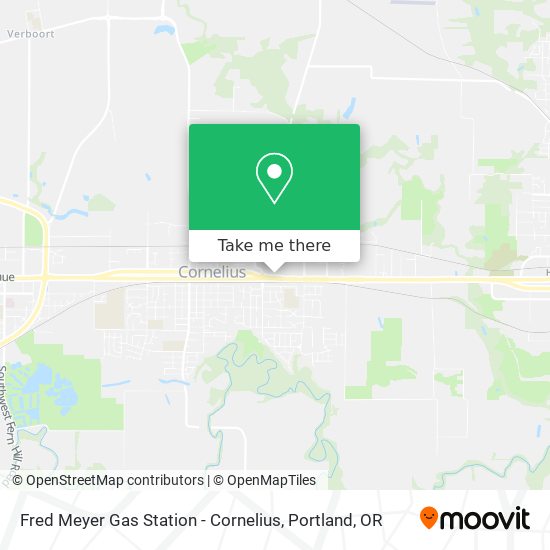 Fred Meyer Gas Station - Cornelius map