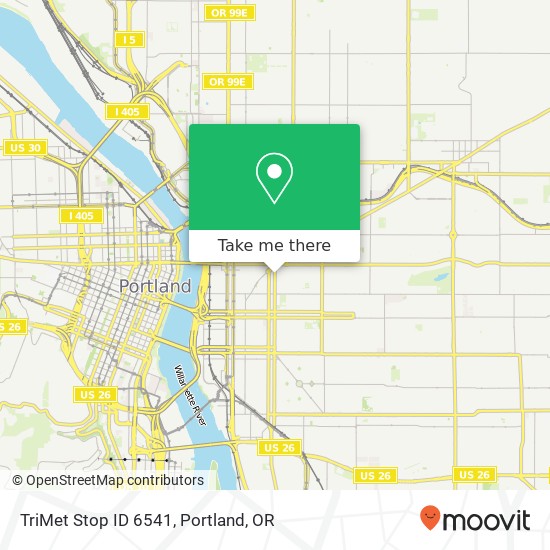 TriMet Stop ID 6541 map