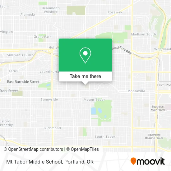 Mapa de Mt Tabor Middle School