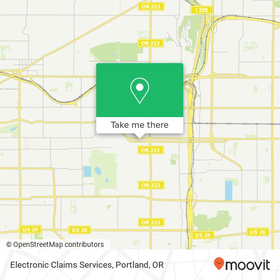 Electronic Claims Services map