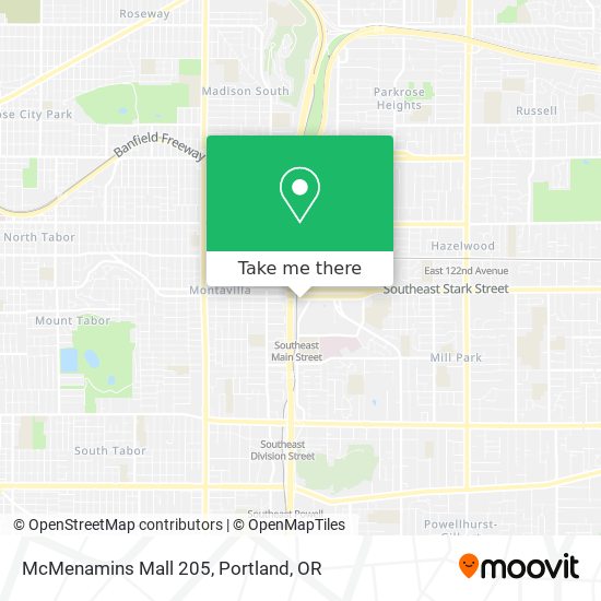 Mapa de McMenamins Mall 205