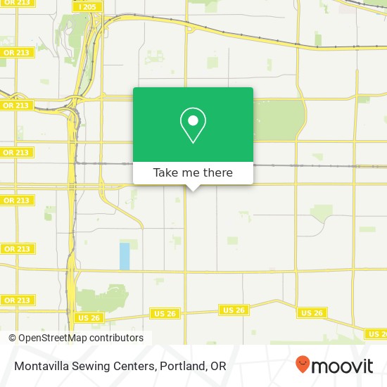 Montavilla Sewing Centers map