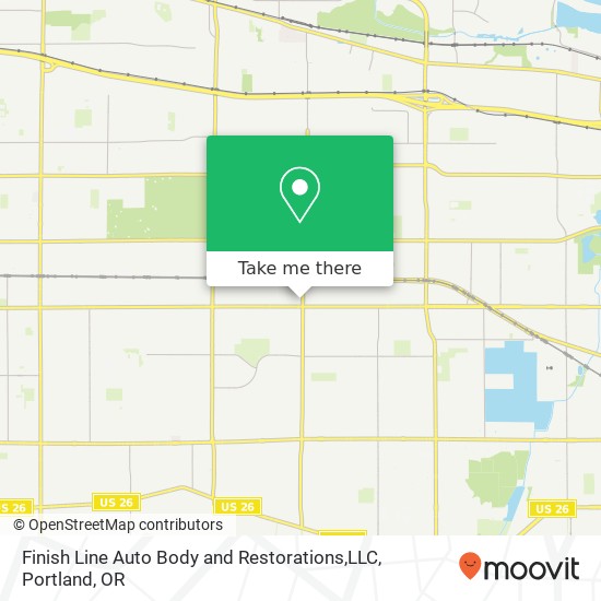 Mapa de Finish Line Auto Body and Restorations,LLC