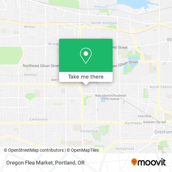 Mapa de Oregon Flea Market