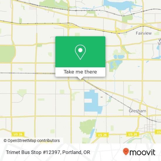 Mapa de Trimet Bus Stop #12397