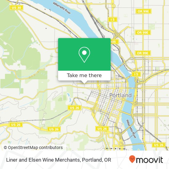 Liner and Elsen Wine Merchants map