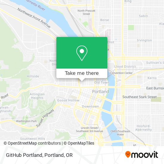 GitHub Portland map