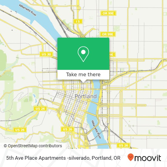 5th Ave Place Apartments -silverado map